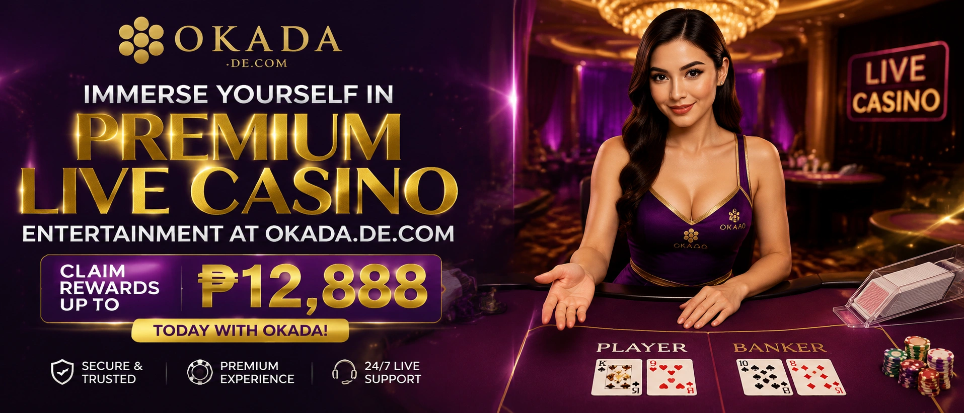 Live roulette table scene